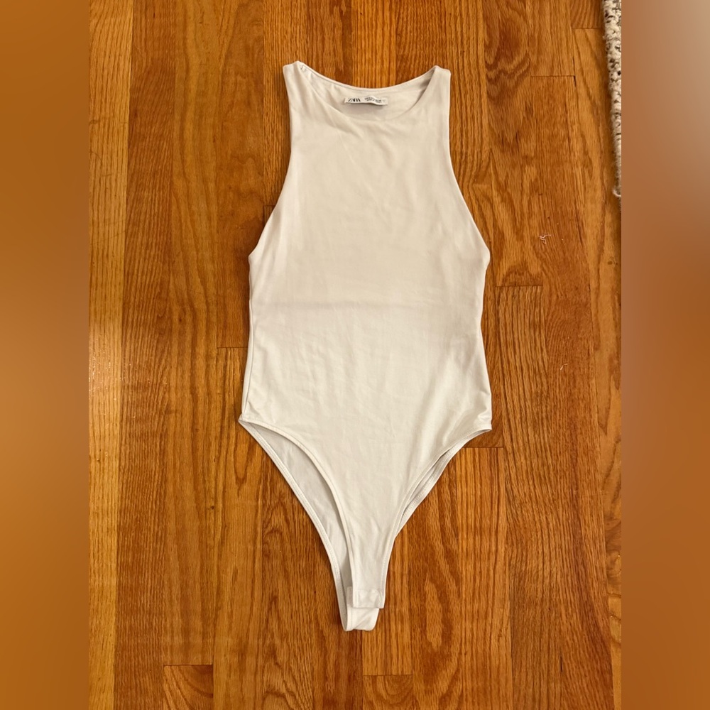 Zara Women's Polyamide Halter Bodysuit
